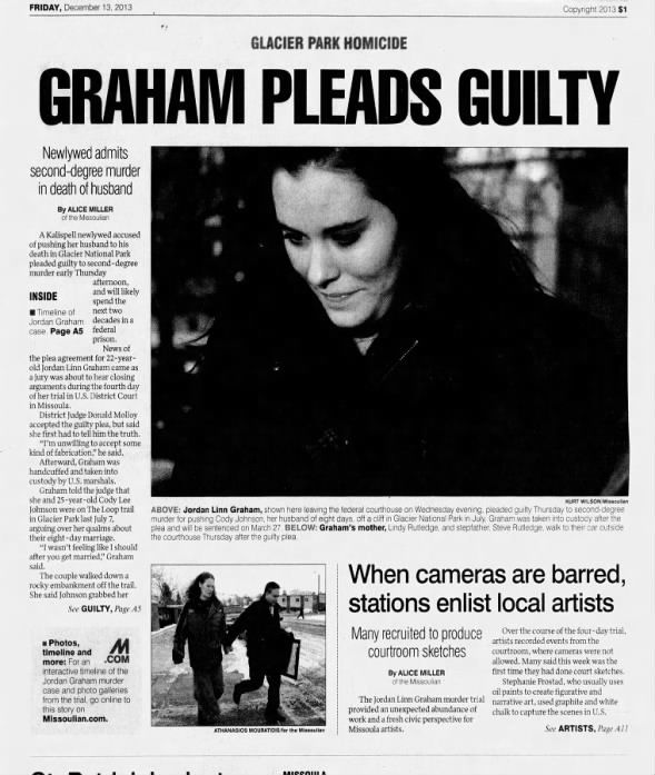 Page One: Zeno is Assistant US Attorney prosecutor in murder trial.